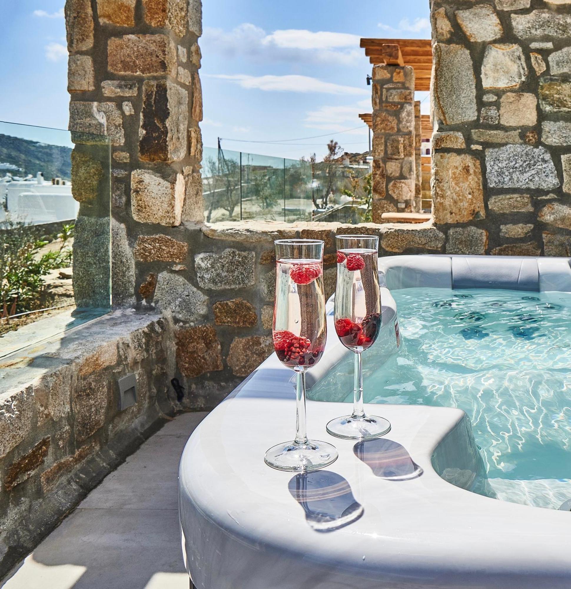 Due Mari Mykonos Hotel Agios Ioannis Diakoftis Exterior foto